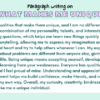 Paragraph on What Makes Me Unique