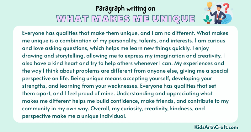 Paragraph on What Makes Me Unique