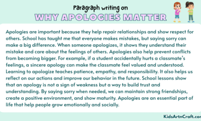 Paragraph on Why Apologies Matter