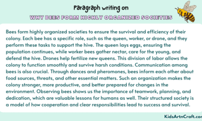 Paragraph on Why Bees Form Highly Organized Societies