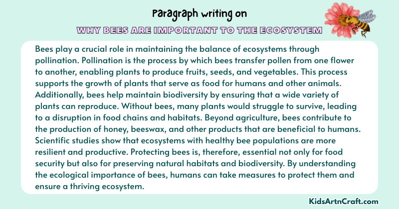 Expository Paragraph on Why Bees Are Important to the Ecosystem (Explains with Facts)