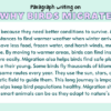 Paragraph on Why Birds Migrate