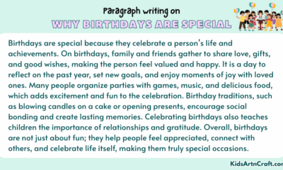 Paragraph on Why Birthdays Are Special