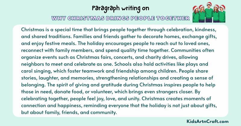 Expository Paragraph on Why Christmas Brings People Together (Explains with Facts)