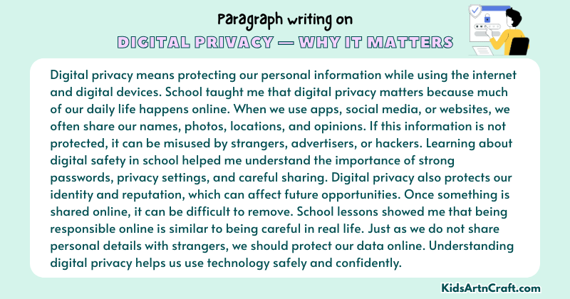 Paragraph on Digital Privacy — Why It Matters