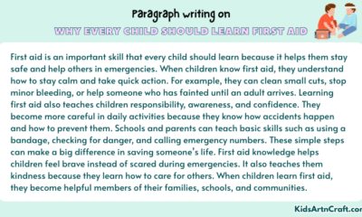 Paragraph on Why Every Child Should Learn First Aid