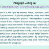 Paragraph on Why Freedom Of Speech Matters