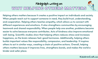Paragraph on Why Helping Others Matters