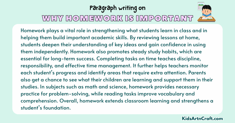 Expository Paragraph on Why Homework is Important (Explains with Facts)