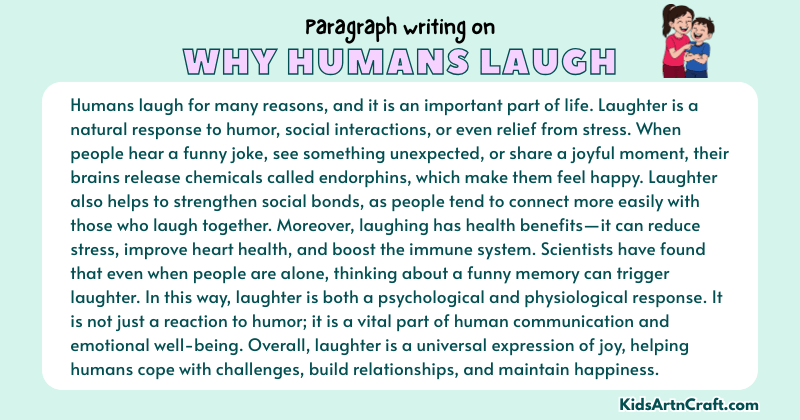 Expository Paragraph on the Why Humans Laugh (Explains with Facts)