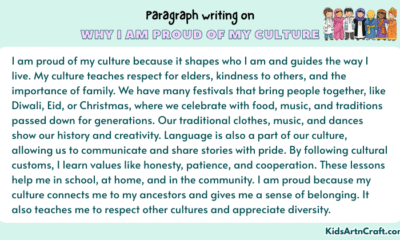 Paragraph on Why I Am Proud Of My Culture