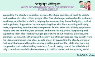 Paragraph on Why It’s Important To Support The Elderly