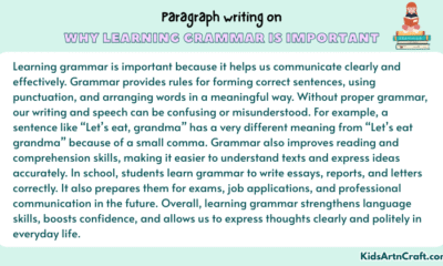 Paragraph on Why Learning Grammar Is Important