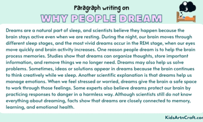 Paragraph on Why People Dream