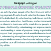 Paragraph on Why People Should Volunteer