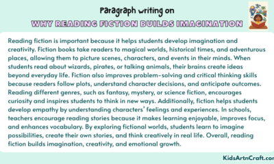 Paragraph on Why Reading Fiction Builds Imagination