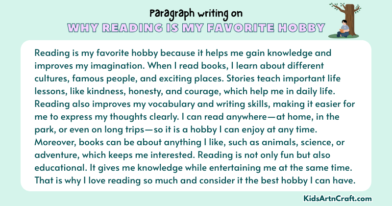 Paragraph on Why Reading is My Favorite Hobby