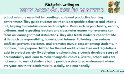 Why School Rules Matter Paragraph Writing with Hamburger Method