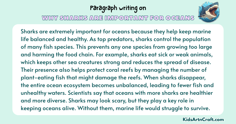 Expository Paragraph on Why Sharks Are Important For Oceans (Explains with Facts)