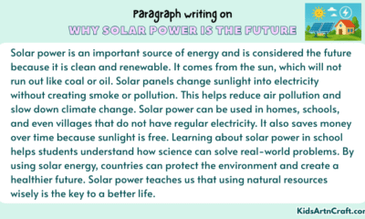 Paragraph on Why Solar Power Is The Future