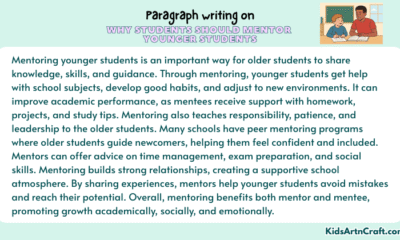 Paragraph on Why Students Should Mentor Younger Students