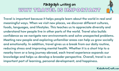Paragraph on Why Travel Is Important