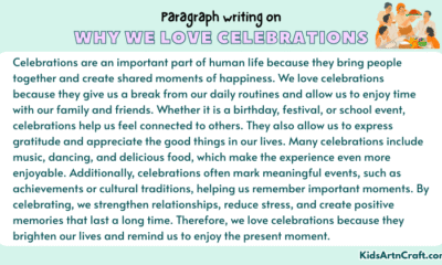 Paragraph on Why We Love Celebrations