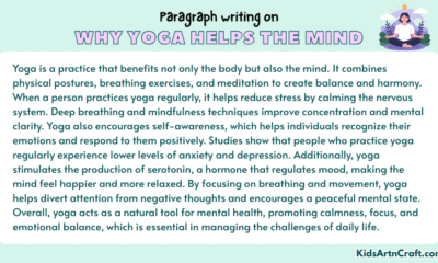 Paragraph on Why Yoga Helps The Mind