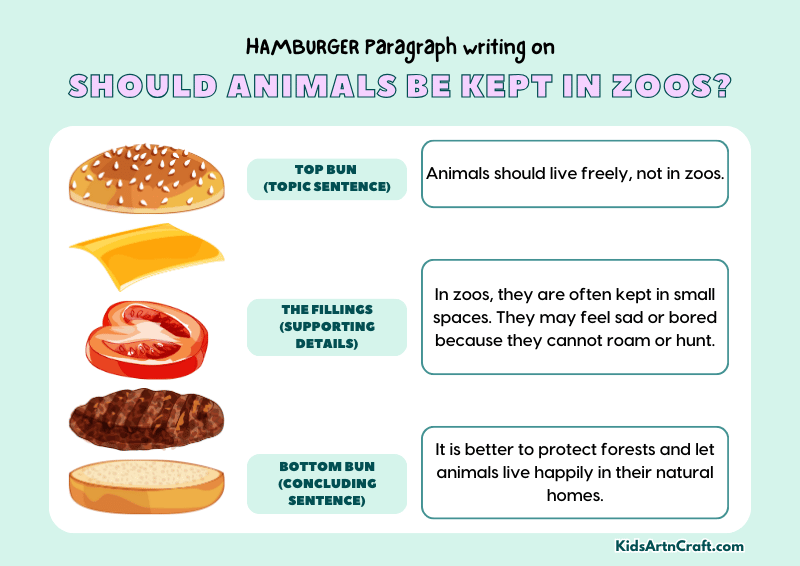 Should Animals Be Kept in Zoos? Paragraph Writing with Hamburger Method