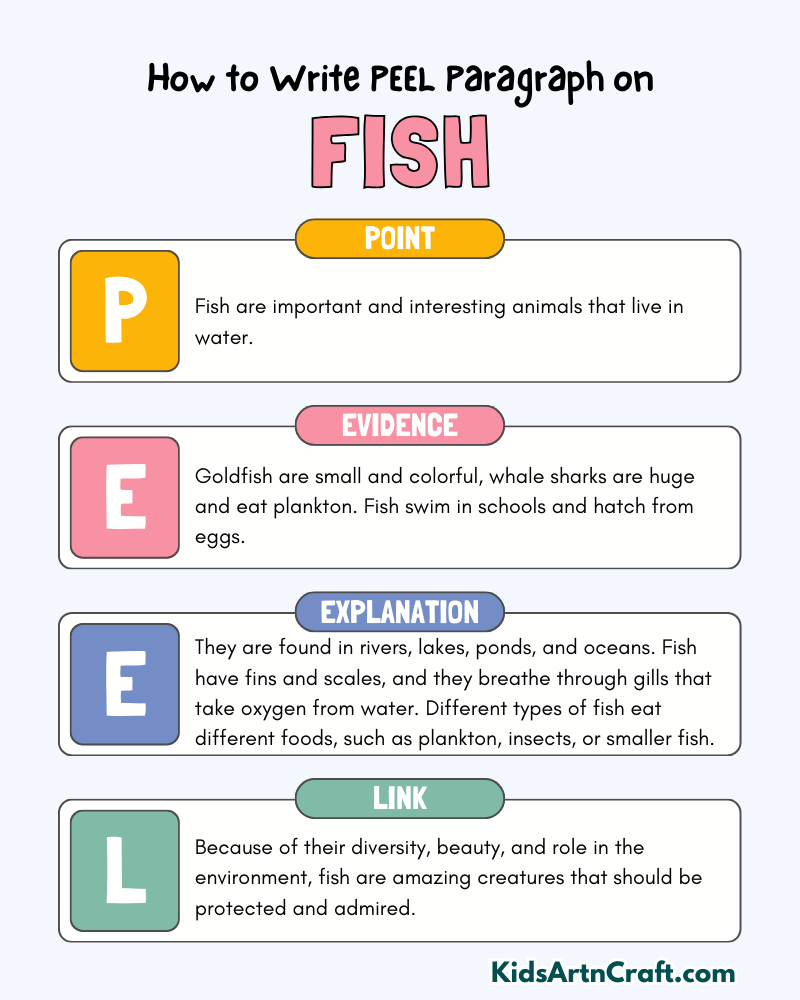 Fish Paragraph Writing with PEEL Method
