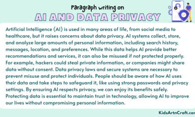 Paragraph on AI and Data Privacy