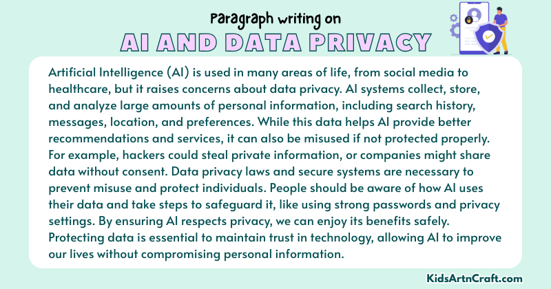 Paragraph on AI and Data Privacy