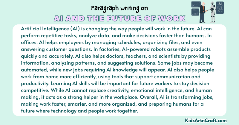 Expository Paragraph on AI and the Future of Work (Explains with Facts)