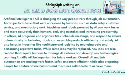 Paragraph on AI and Job Automation