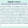 Paragraph on AI and Robotics