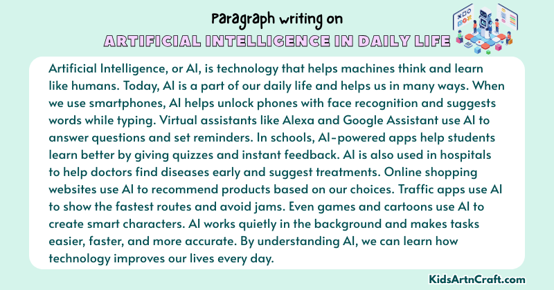 Paragraph on Artificial Intelligence in Daily Life