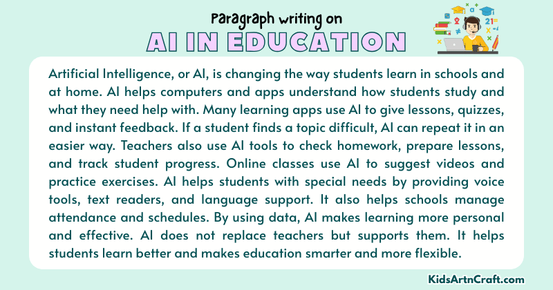 Expository Paragraph on AI in Education (Explains with Facts)