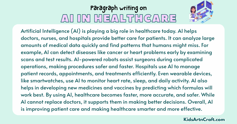 Paragraph on AI in Healthcare