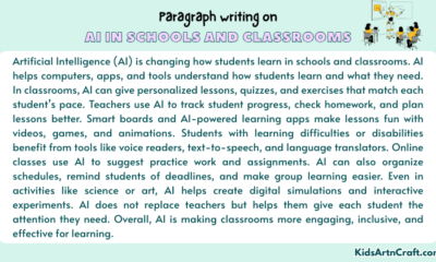 Paragraph on AI in Schools and Classrooms