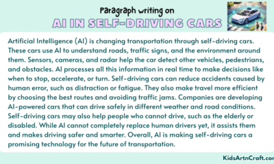 Paragraph on AI in Self-Driving Cars