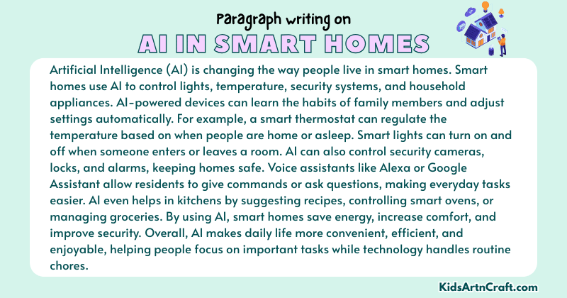 Paragraph on AI in Smart Homes