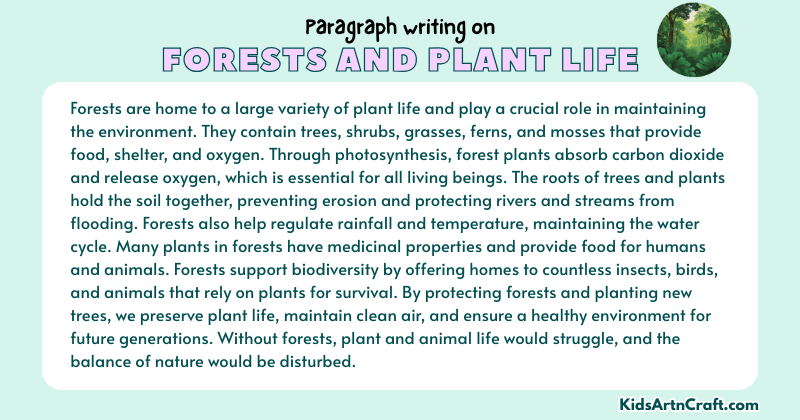 Expository Paragraph on Forests and Plant Life (Explains with Facts)