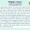 Paragraph on Giraffe