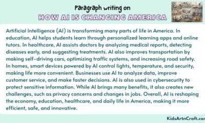Paragraph on How AI Is Changing America