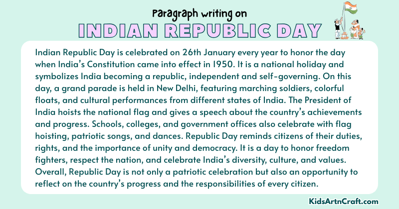 Paragraph on Indian Republic Day