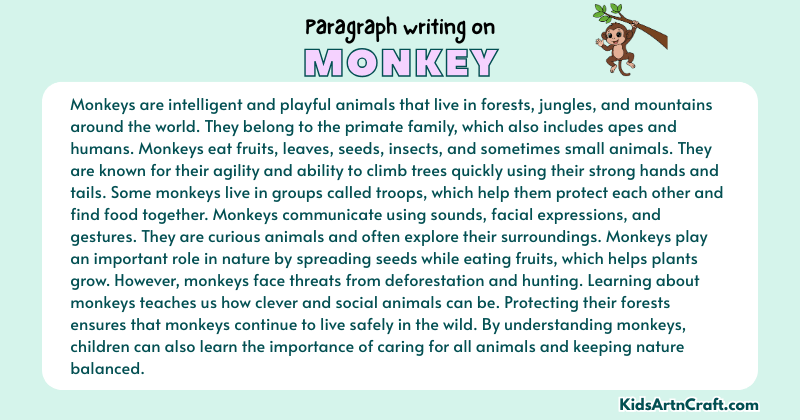 Paragraph on Monkey
