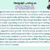 Paragraph on Panda