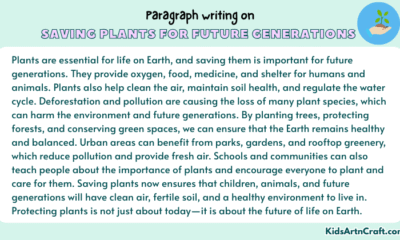 Paragraph on Saving Plants for Future Generations