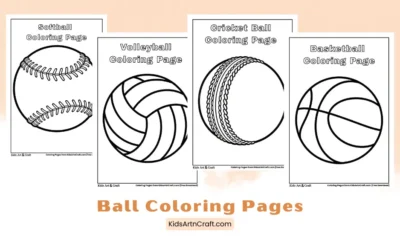 Ball Coloring Pages for Kids