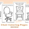 Chair Coloring Pages for Kids